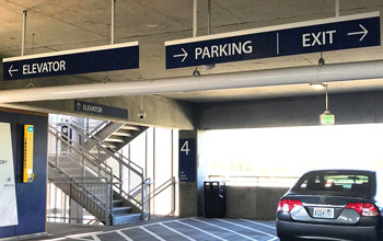 parking lot informational signange